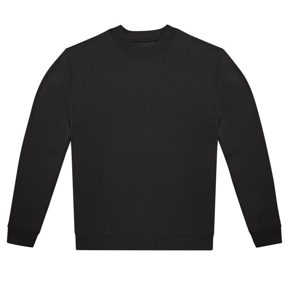 B&C Unisex Adult ID.222 Crew Neck Sweatshirt / Black